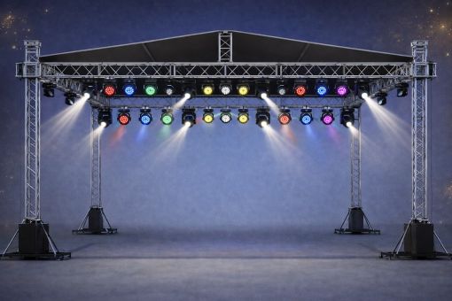 Açık alan konseri için güçlü hoparlör ve anfi sistemiyle Ankara kiralık ses sistemi kurulumu.